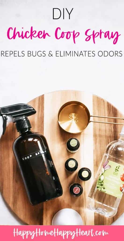 All Natural DIY Chicken Coop Spray & Deodorizer Happy Home Happy Heart