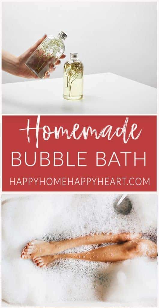 Homemade Bubble Bath Recipe Happy Home Happy Heart